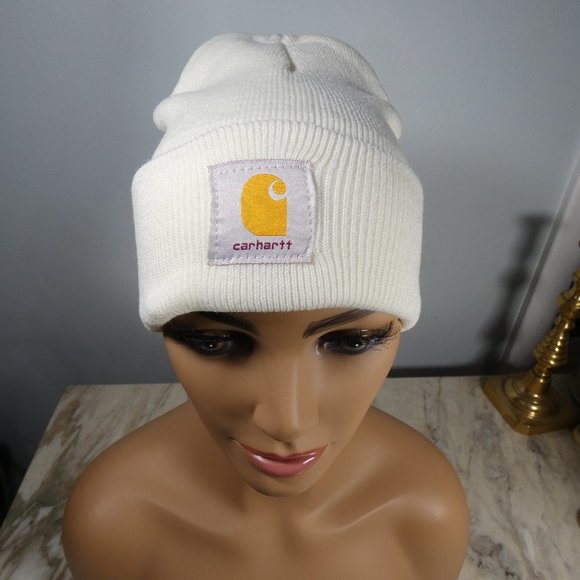 Carhartt Knit Cap Beanie Hat Ivory White *LAST ONE IN THIS COLOR* - Picture 1 of 16
